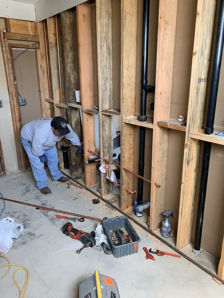 Commercial rough-in plumbing for Water Heater Replacement in Washington Corner